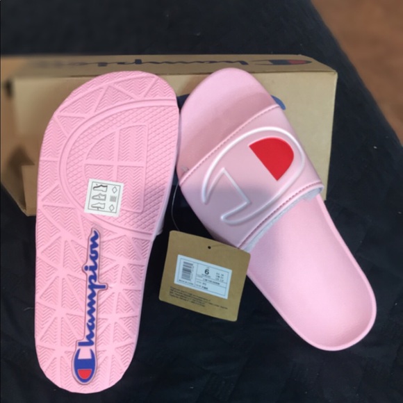 Champion Shoes - Champion baby pink slides
